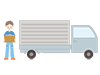Men | Part-time job | Moving | Trucks-Free illustrations | People / seasons / events