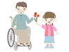 Respect for the Aged Day | Children | Girls-Free Illustrations | People / Seasons / Events