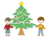 クリスマスパーティ｜子供｜楽しい｜喜ぶ - フリーイラスト｜人物・季節・イベント