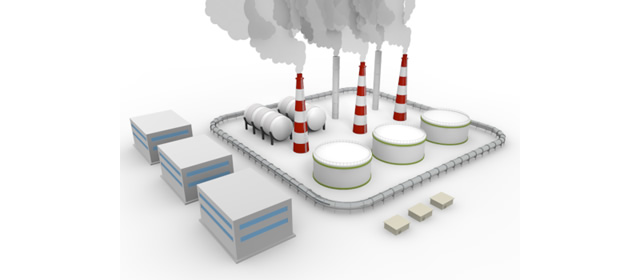 工業地帯 - 生産/イラスト/インダストリー/写真/イメージ/フォト/フリー素材