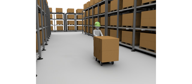 大型倉庫｜管理 - 生産/イラスト/インダストリー/写真/イメージ/フォト/フリー素材