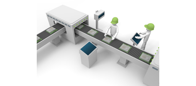 労働｜倉庫｜ベルトコンベア - 生産/イラスト/インダストリー/写真/イメージ/フォト/フリー素材