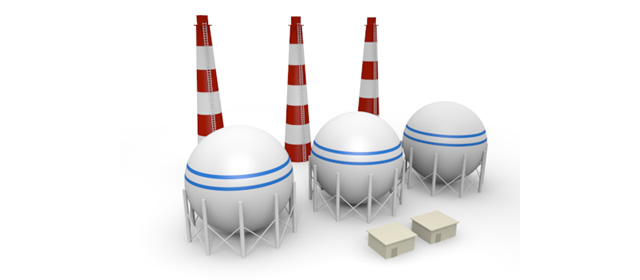 ガス - エネルギー - 生産/イラスト/インダストリー/写真/イメージ/フォト/フリー素材