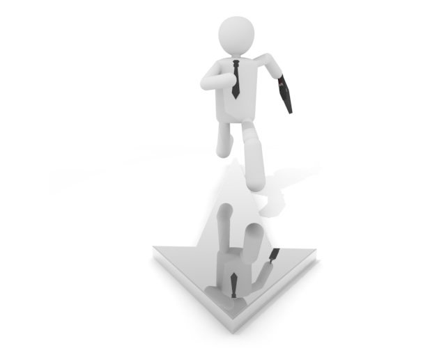 走る男性 / 急ぐサラリーマン - ワーキングイメージ/写真/無料/イラスト/フォト/フリーダウンロード