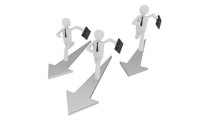 走る / 競い合う - ワーキングイメージ/写真/無料/イラスト/フォト/フリーダウンロード