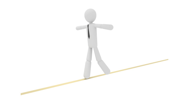 不安定 / バランスをとる - ワーキングイメージ/写真/無料/イラスト/フォト/フリーダウンロード