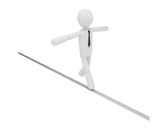 バランスをとる / 手を広げる - ワーキングイメージ/写真/無料/イラスト/フォト/フリーダウンロード