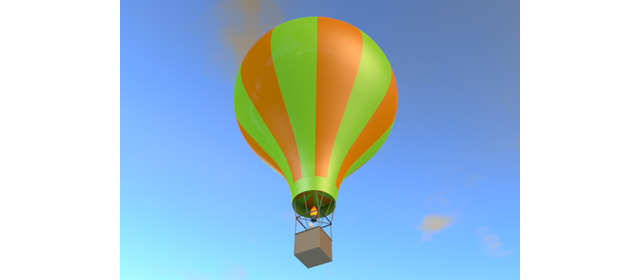 気球｜青空 | 飛ぶ | 雲 | 環境 | 自然 | エネルギー | 災害 - エネルギー / 地球 / 自然 / 環境 / 写真 / イラスト / フリー素材 / ダウンロード