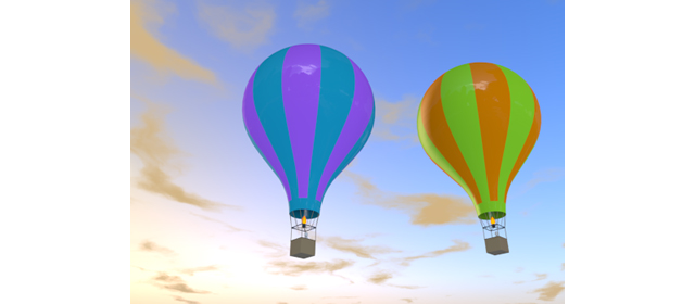 バルーン｜夕暮れ | 空 - エネルギー / 地球 / 自然 / 環境 / 写真 / イラスト / フリー素材 / ダウンロード