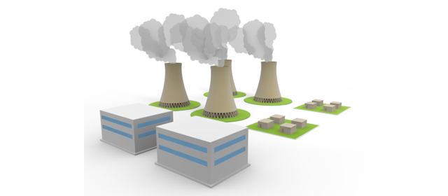 発電所｜電力｜火力 - エネルギー / 地球 / 自然 / 環境 / 写真 / イラスト / フリー素材 / ダウンロード