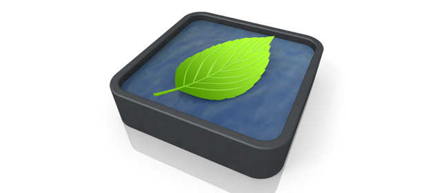 水の浮かぶ葉 | アイコン  | 環境・自然・エネルギー・災害 - エネルギー / 地球 / 自然 / 環境 / 写真 / イラスト / フリー素材 / ダウンロード