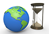 地球｜砂時計素材 | 環境・自然・エネルギー・災害 - 環境イメージ｜フリーイラスト素材