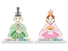 Hinamatsuri ｜ Men and Women-Free Illustrations ｜ People / Seasons / Events