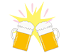 Beer ｜ Cheers ――Free Illustrations ｜ People / Seasons / Events