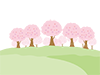 Sakura ｜ Trees-Free Illustrations ｜ People / Seasons / Events