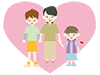 Mother's Day ｜ Heart ｜ Family-Free Illustrations ｜ People / Seasons / Events
