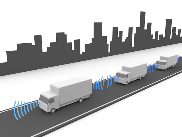 自動運転 | トラック | 配達 - テクノロジー / 技術開発 / 写真 / 3D / 科学 / イラスト / フォト / 無料 / 機械