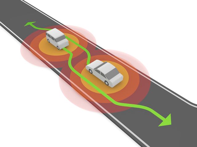 自動運転 | 交通規則 | 幅が狭い道 - テクノロジー / 技術開発 / 写真 / 3D / 科学 / イラスト / フォト / 無料 / 機械