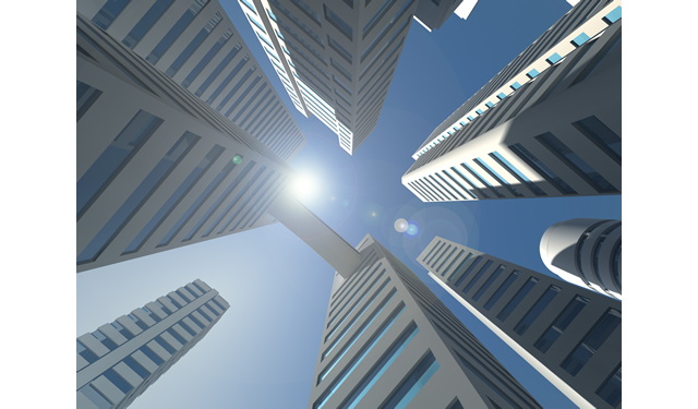 都市風景 / 繁華街 / イラスト素材/無料で使える/ビジネスシーン/経営 - イラスト/写真/フリー素材/クリップアート/フォト/商用使用OK