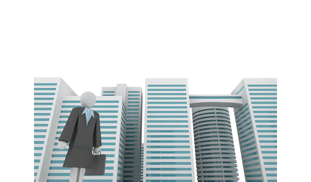 スーツ姿 / 営業回り / イラスト素材/無料で使える/ビジネスシーン/経営 - イラスト/写真/フリー素材/クリップアート/フォト/商用使用OK