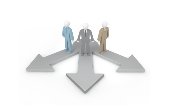 未来への道 / ビジネス競争 / イラスト素材/無料で使える/ビジネスシーン/経営 - イラスト/写真/フリー素材/クリップアート/フォト/商用使用OK