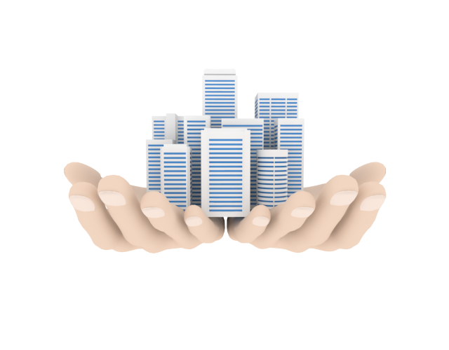 営業譲渡 / オフィス街 / イラスト素材/無料で使える/ビジネスシーン/経営 - イラスト/写真/フリー素材/クリップアート/フォト/商用使用OK