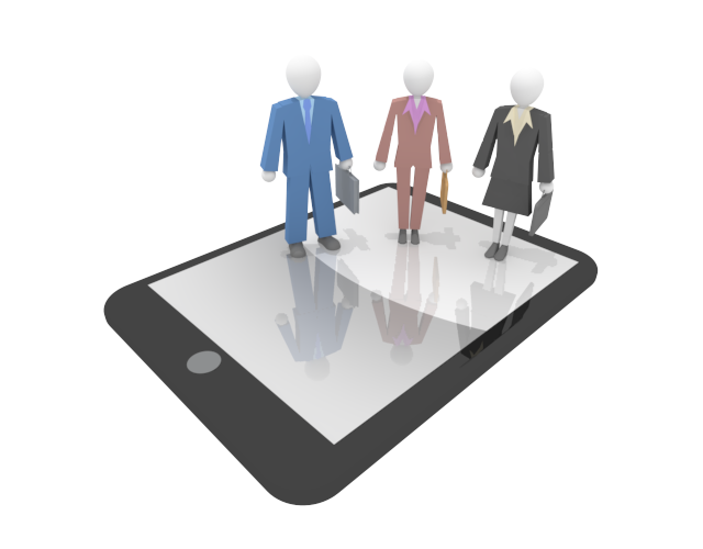 インターネット / キャリアウーマン / イラスト素材/無料で使える/ビジネスシーン/経営 - イラスト/写真/フリー素材/クリップアート/フォト/商用使用OK