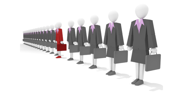 出世 / ビジネスウーマン / イラスト素材/無料で使える/ビジネスシーン/経営 - イラスト/写真/フリー素材/クリップアート/フォト/商用使用OK