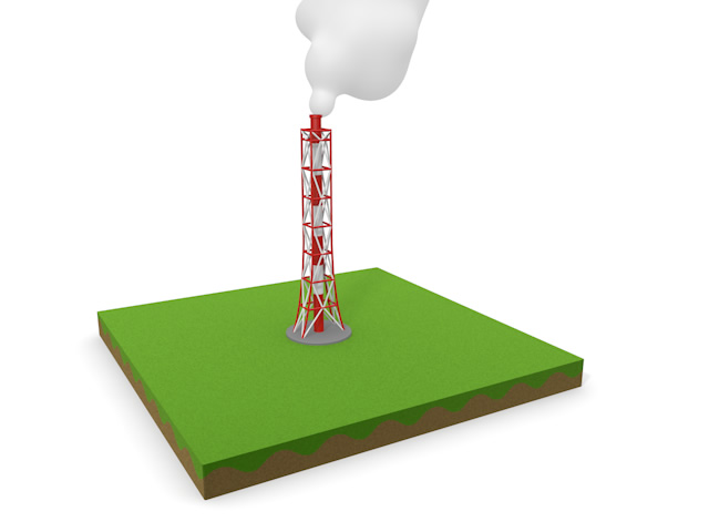 核発電所 - 生産/イラスト/インダストリー/写真/イメージ/フォト/フリー素材