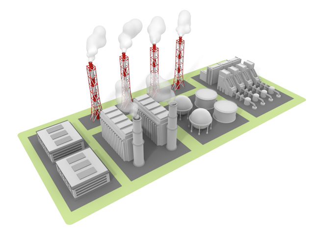 原子炉 - 生産/イラスト/インダストリー/写真/イメージ/フォト/フリー素材