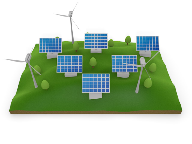 風力エネルギー - 生産/イラスト/インダストリー/写真/イメージ/フォト/フリー素材