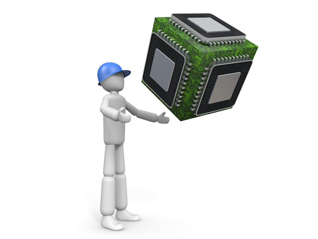 集積回路/中央処理装置 - 生産/イラスト/インダストリー/写真/イメージ/フォト/フリー素材