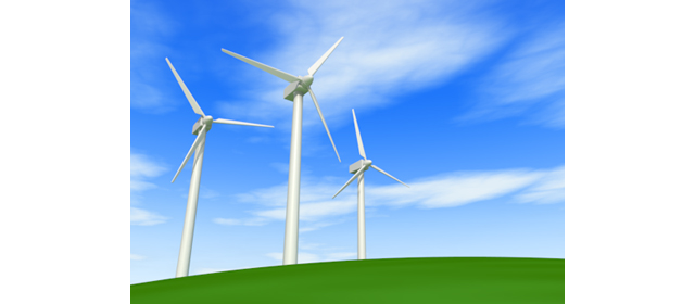 風力タービン｜青空 | 環境・自然・エネルギー・災害 - エネルギー / 地球 / 自然 / 環境 / 写真 / イラスト / フリー素材 / ダウンロード