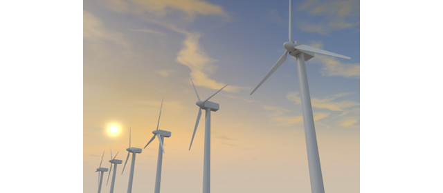 夕暮れ｜風力｜エネルギー | 環境 | 自然 | エネルギー | 災害 - エネルギー / 地球 / 自然 / 環境 / 写真 / イラスト / フリー素材 / ダウンロード