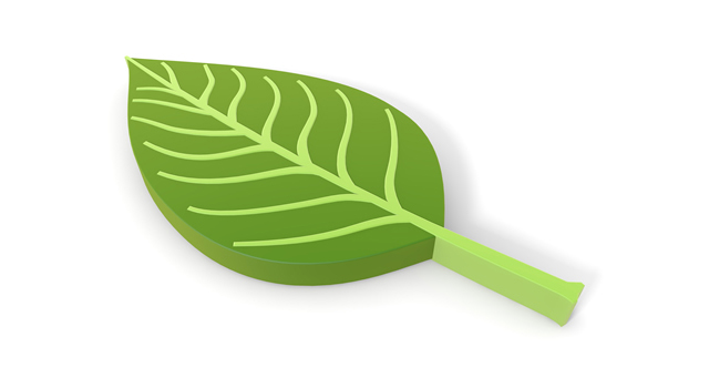 葉/立体｜3D/緑｜葉アイコン - エネルギー / 地球 / 自然 / 環境 / 写真 / イラスト / フリー素材 / ダウンロード