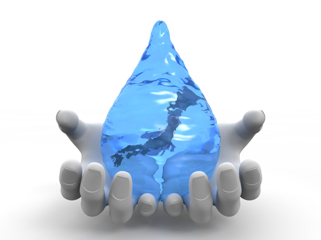 水滴 | 日本 | 地図 | 環境 | 自然 | エネルギー | 災害 - エネルギー / 地球 / 自然 / 環境 / 写真 / イラスト / フリー素材 / ダウンロード