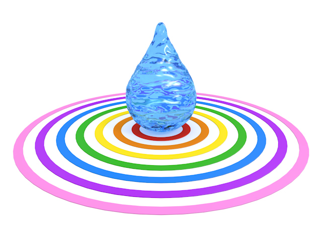 水滴 | 虹 | サイクル | 円 | 環境・自然・エネルギー・災害 - エネルギー / 地球 / 自然 / 環境 / 写真 / イラスト / フリー素材 / ダウンロード