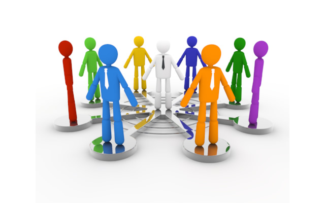 輪になる / 人間 - ワーキングイメージ/写真/無料/イラスト/フォト/フリーダウンロード