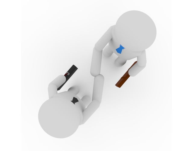 取引開始 / はじめまして - ワーキングイメージ/写真/無料/イラスト/フォト/フリーダウンロード