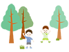 Camp ｜ Children ｜ Summer Vacation --Free Illustrations ｜ People / Seasons / Events