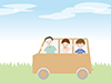 Car ｜ Travel ｜ Family-Free Illustrations ｜ People / Seasons / Events