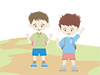 Excursion ｜ Hiking ｜ Children-Free Illustrations ｜ People / Seasons / Events