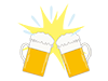 Beer ｜ Cheers ――Free Illustrations ｜ People / Seasons / Events