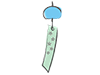 Wind chimes ｜ Sound ｜ Wind ――Free illustrations ｜ People / seasons / events