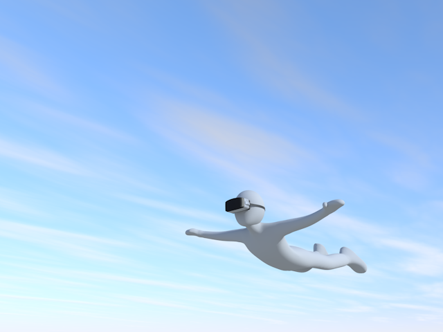 未体験 | VR | 空飛ぶ - テクノロジー / 技術開発 / 写真 / 3D / 科学 / イラスト / フォト / 無料 / 機械