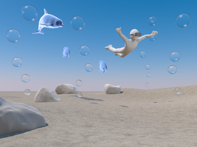 バーチャルリアリティ | 体験 | 海の中 - テクノロジー / 技術開発 / 写真 / 3D / 科学 / イラスト / フォト / 無料 / 機械