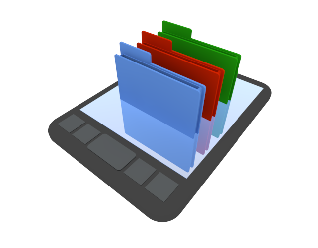 携帯 / フォルダー / イラスト素材/無料で使える/ビジネスシーン/経営 - イラスト/写真/フリー素材/クリップアート/フォト/商用使用OK