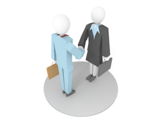 握手 / 商談成立 / イラスト素材/無料で使える/ビジネスシーン/経営 - イラスト/写真/フリー素材/クリップアート/フォト/商用使用OK