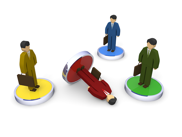 転ぶ / イラスト素材/無料で使える/ビジネスシーン/経営 - イラスト/写真/フリー素材/クリップアート/フォト/商用使用OK