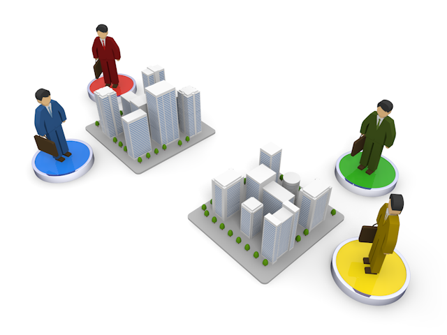 競争 / イラスト素材/無料で使える/ビジネスシーン/経営 - イラスト/写真/フリー素材/クリップアート/フォト/商用使用OK